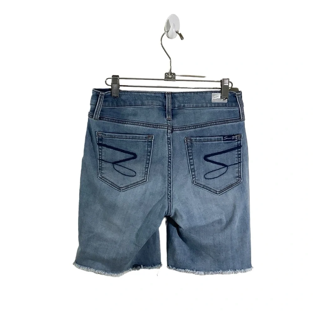Seven7 Sunset Denim Bermuda Shorts - Picture 2 of 5